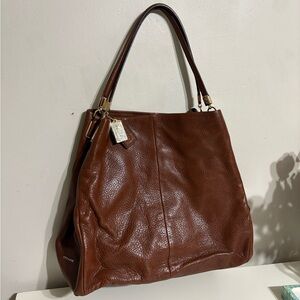 Coach Brown Leather Shoulder Bag